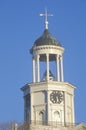 Vicksburg Old Courthouse clock tower on Mississippi River in Vicksburg, MS Royalty Free Stock Photo