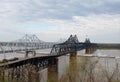 Vicksburg's Two Bridges Royalty Free Stock Photo