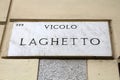 Vicolo Laghetto, Milan