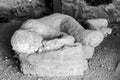 Victim in pompeii of the eruption of mt vesuvius Royalty Free Stock Photo