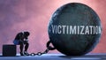 Victimization that limits life Royalty Free Stock Photo