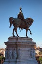 Victor Emmanuel monument in Il Vittoriano in Rome, Italy Royalty Free Stock Photo