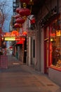 Fan Tan Alley Entrance in Chinatown between Fisgard Street and Pandora Avenue, Victoria, BC, Canada