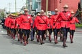 RCMP officers march in unison