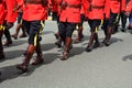 RCMP officers march in unison