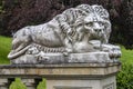 Victoria, BC, Canada, July 10th 2022: Hatley Castle Lion Statue