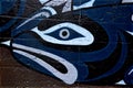 Fist nation mural art in Vancouver island