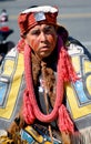 Native Indian man in traditional costume. First Nations