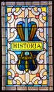 Stained glass, detail of legislative buildings Royalty Free Stock Photo