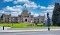 Tourists at Victoria Parliament Building