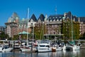 VICTORIA, BRITISH COLUMBIA, CANADA - AUGUST 25, 2011: The harbour in the city of Victoria