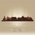 Victoria British Columbia skyline city silhouette