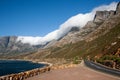 Victoria Drive coastal road in beautiful Cape Town Royalty Free Stock Photo