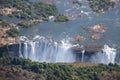 Victoria Falls, Aerial view Royalty Free Stock Photo