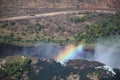 Victoria Falls, Aerial view Royalty Free Stock Photo