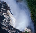 Water clouds over Victoria Falls on Zimbabwe and Zambia border. Seven Nature Wonders of the World