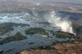 Victoria Falls from the sky Royalty Free Stock Photo