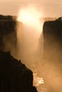 Victoria falls at Sunset