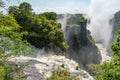 Victoria Falls on Zambezi River, border of Zambia and Zimbabwe Royalty Free Stock Photo