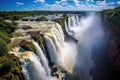 Victoria Falls, Zambezi River, Zimbabwe and Zambia Africa, The Iguazu Waterfalls in Brazil, AI Generated Royalty Free Stock Photo