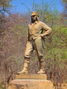 VICTORIA FALLS, ZIMBABWE - OCTOBER 4, 2013: Statue of David Livingstone in Victoria Falls National Park, Zimbabwe Royalty Free Stock Photo