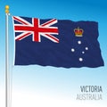 Victoria flag, state and territory, Australia