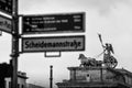 Bronze Quadriga chariot on top of the Brandenburg Gate Tor in Berlin, Germany Royalty Free Stock Photo