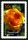 Victoria Gold Rose Australian Postage Stamp