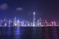 Victoria Harbor at Hong Kong Royalty Free Stock Photo