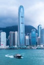 Victoria harbor view in Hong Kong China