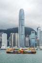 Victoria harbor view in Hong Kong China