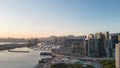 5 may 2022 Victoria Harbour sunset and night view at Kwun tong Royalty Free Stock Photo