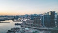 5 may 2022 Victoria Harbour sunset and night view at Kwun tong Royalty Free Stock Photo