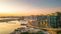 5 may 2022 Victoria Harbour sunset and night view at Kwun tong Royalty Free Stock Photo