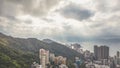 the Victoria Harbour, viewing from west side of Hong Kong Island Royalty Free Stock Photo