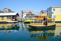 Victoria Inner Harbour, Fisherman Wharf water taxi Royalty Free Stock Photo