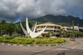 Victoria Mahe Seychelles : the main road before entering the city Royalty Free Stock Photo