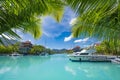 Victoria, Mahe, Seychelles -5 October, 2018: A beautiful view of marina at Eden Island Mahe Seychelles Royalty Free Stock Photo