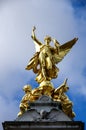 Victoria Memorial detail of the golden angel on top of the sculpture