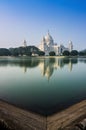 Victoria Memorial, Kolkata , India - reflection on water. Royalty Free Stock Photo