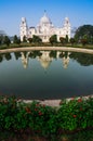 Victoria Memorial, Kolkata , India - reflection on water. Royalty Free Stock Photo
