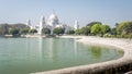 The Victoria Memorial is a large marble building in memory of Queen Victoria at Kolkata, Calcutta, West Bengal, India