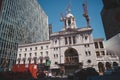 Victoria Palace building with a Hamilton sign over the entrance