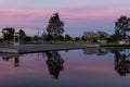 Victoria Park Lake in Shepparton, Australia