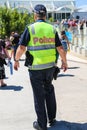 Victoria Police Constable providing security at Olympic Park in Melbourne