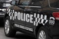 Victoria Police Public Order Response Team cars in Melbourne
