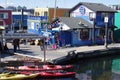 Fisherman`s Wharf in Victoria, Canada Royalty Free Stock Photo