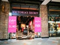 Victoria`s Secret Pink bra, panty, sleepwear, bridal & beauty collections store at Birkenhead point shopping center. Royalty Free Stock Photo