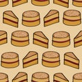 Victoria Sponge Cake Background Royalty Free Stock Photo