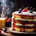 Victoria Sponge Cake , traditional popular sweet dessert cake Royalty Free Stock Photo